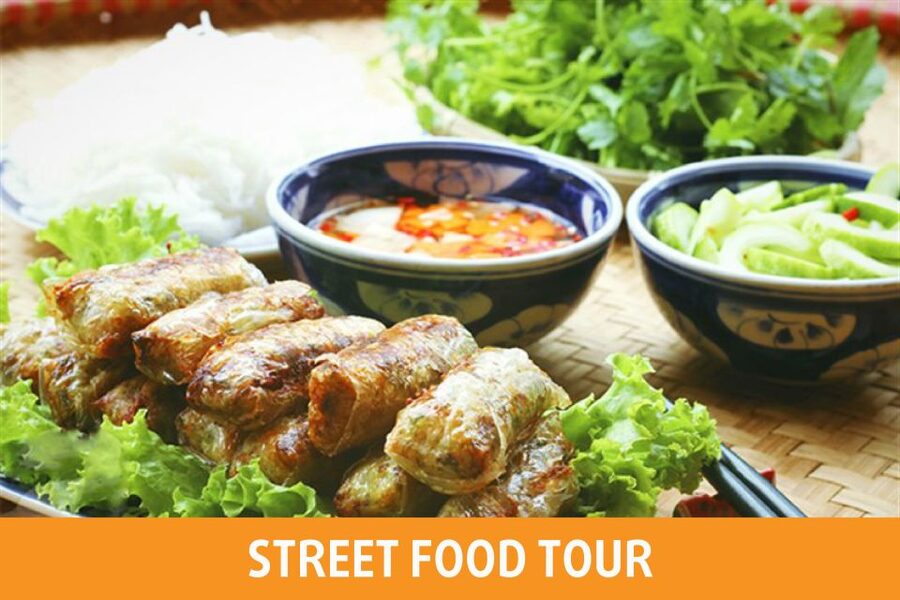 Hanoi: 7 Tastings Street Food Tour with Train Street - Vietnamese pizza and crispy snacks
