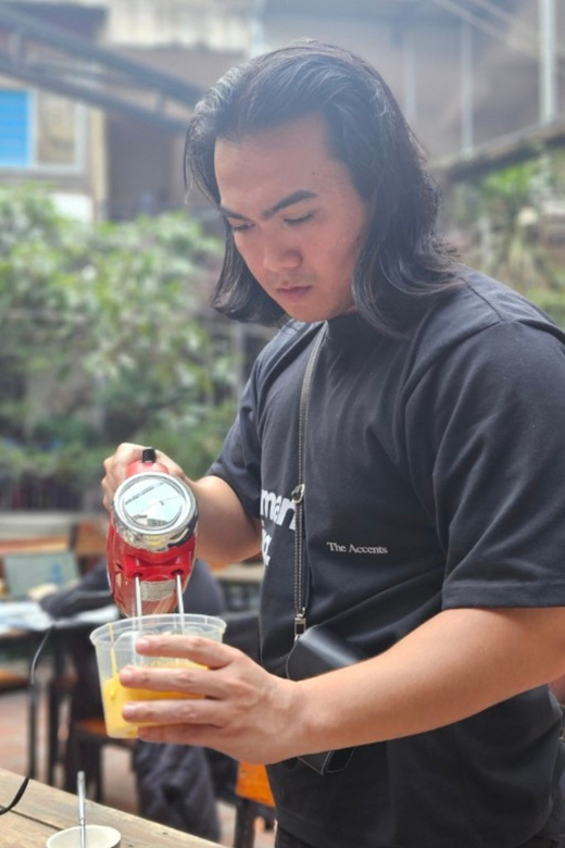 Hanoi Artisan Coffee Making Class with Train Street - Watching the Train Pass Beside the Café