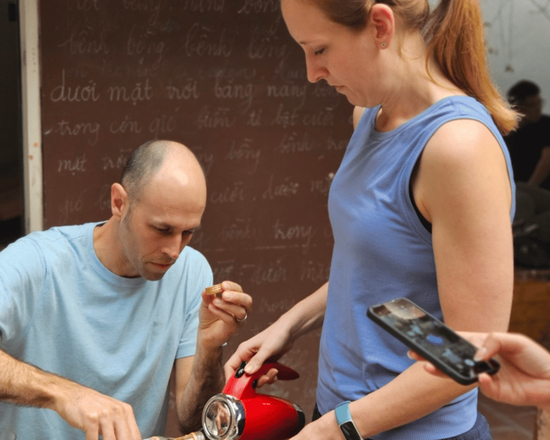 Hanoi Artisan Coffee Making Class with Train Street - Starting at 65 Railway Coffee on Lê Duẩn