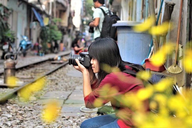 Hanoi city tour and drinking beside railway- group tour - Starting at Thang Long Water Puppet Theatre