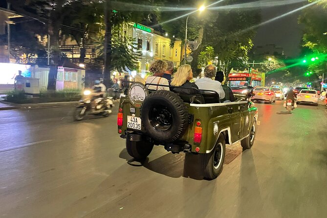 Hanoi Jeep By Night Street Food Tour and Train Street Experience - Bridges, the ceramic road, and Hanoi after dark