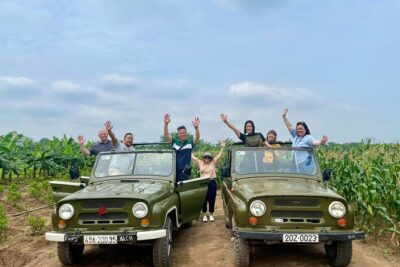 Hanoi Jeep City Highlight, Backstreet, Train Street, Countryside