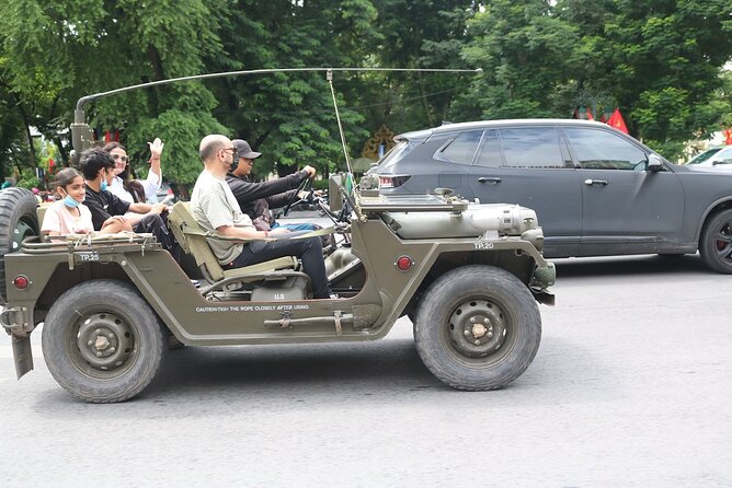 Hanoi Jeep City Tour combine Countryside Train Street, Hidden Gem - Landmark stops add the essential Hanoi sights