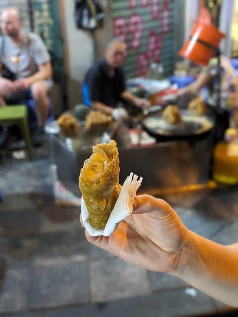 Hanoi: Street Food Tour with Train Street & Hidden Alleyways - Fried rolls, rice cakes, and steamed pancakes