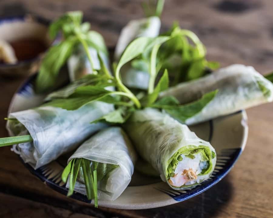 Hanoi Vegan Street Food & Train Street Tour - Bun Cha Chay, noodles, tofu, and fresh herbs
