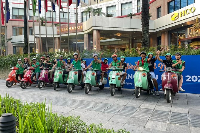 Hanoi Vespa After Dark Street Food Tour -Hidden Gem-Train Street - Ba Dinh Square and the city’s lakes
