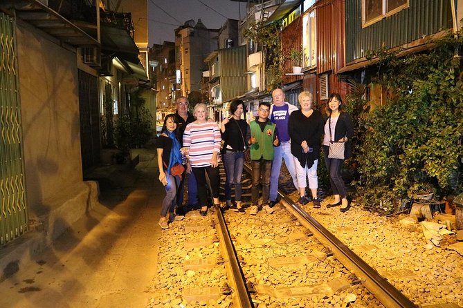 Hanoi Vespa After Dark Street food + Train Street+ Live Music - Ho Chi Minh Mausoleum and the city between stops