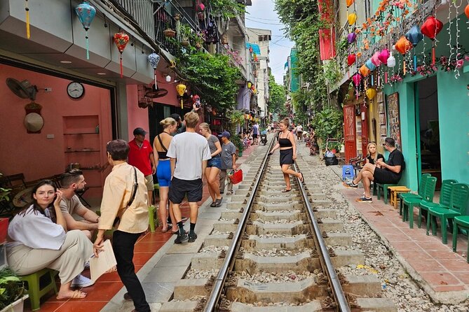 Hanoi Walking Street Food Tour with Train Street - The walk between meals