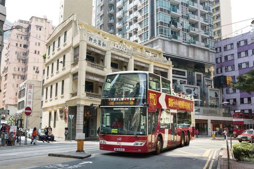 Hong Kong: Big Bus Hop-On Hop-Off Tour & Optional Peak Tram - Green route: Repulse Bay, Stanley, and Aberdeen