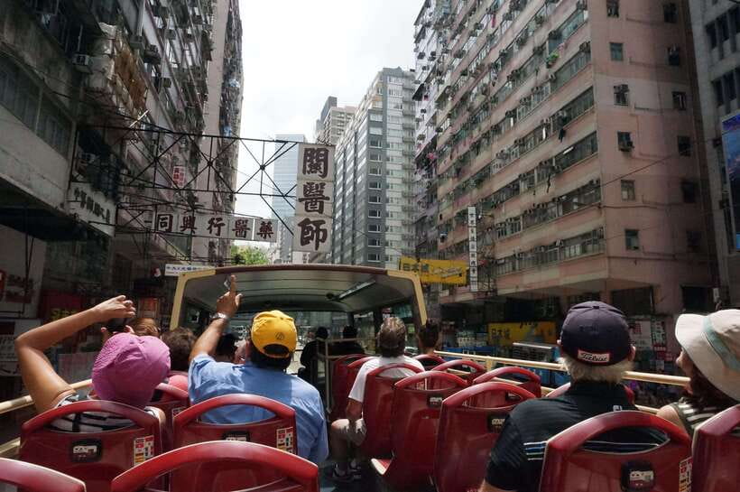 Hong Kong: Fast Track Peak Tram & Big Bus Hop-On, Hop-Off - Central gives you the city’s sharpest contrast