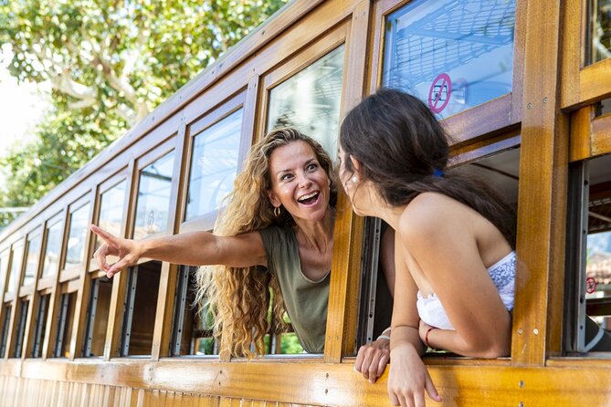 Island Tour with Train Tram Boat and Bus from Cala Millor - Port de Sóller to Sóller on the classic tram