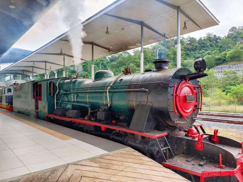 Kota Kinabalu, Sabah: North Borneo Heritage Train - Leaving Tanjung Aru at 9:00am