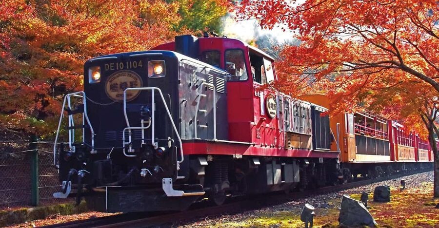 Kyoto Hozugawa River Boat Sagano Romantic Train Tour - Starting at Kyoto Station’s Hachijo Exit