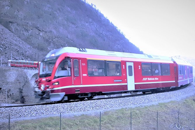 Lake Como, Swiss Alps and Bernina Train From Milan - Riding the red train through the Swiss Alps
