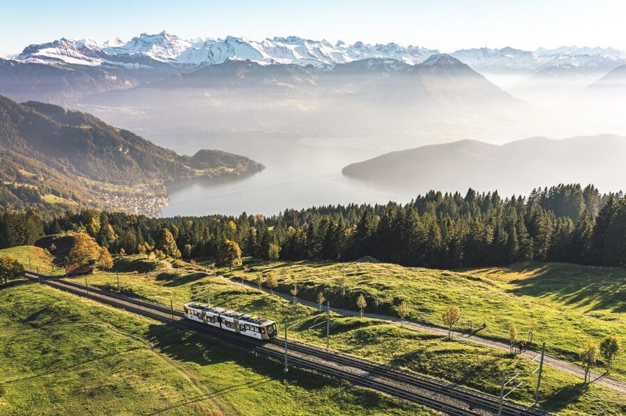 Lucerne: Boat Trip, Mount Rigi Train, & Mineral Baths Ticket - Leaving Lucerne by SGV boat at Landungssteg 1