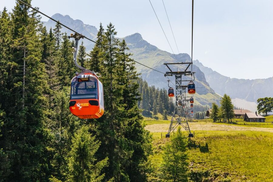 Lucerne: Mt. Pilatus Cable Car, Cogwheel Train & Lake Cruise - From Lucerne to Kriens by Coach