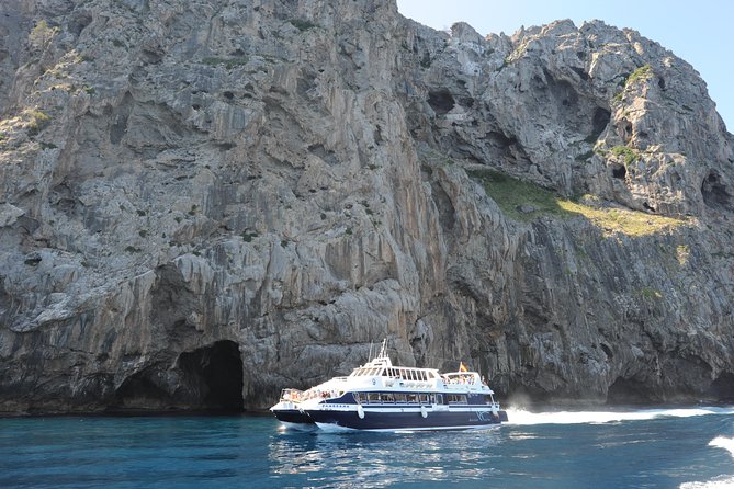Mallorca in One Day Sightseeing Tour with Boat Ride and Vintage Train - The coastal boat from Sa Calobra to Port de Sóller