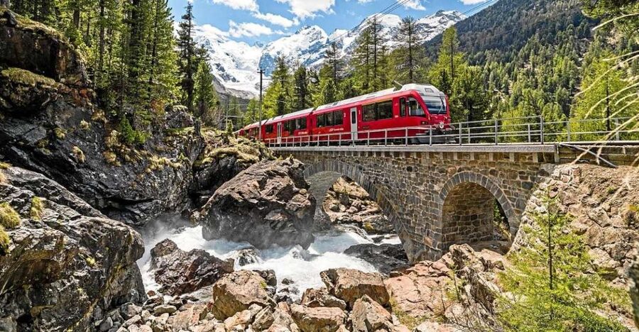 Milan to St. Moritz: Scenic Bernina Train Tour with Guide - Two hours in St. Moritz