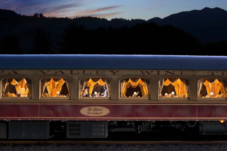Napa Valley Wine Train: Vista Dome Lunch or Dinner - The Vista Dome car and its old rail character