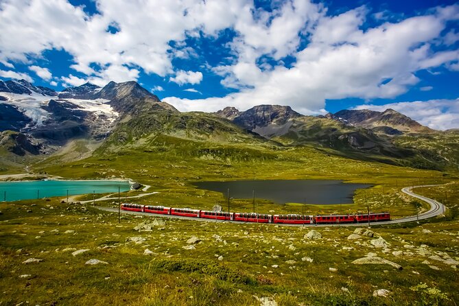 Private 1st Class Bernina Panoramic – St. Moritz & Swiss Alps - The Bernina Panoramic train from 429 to 2,253 meters