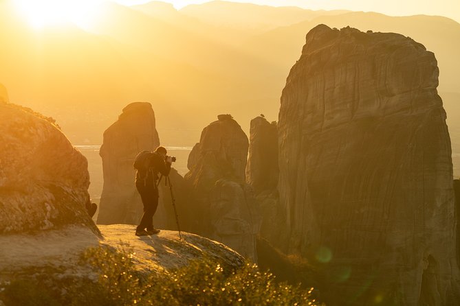 Private 2 day Meteora Photo Tour from Athens by train - Day one: station pickup, sunset viewpoints, and Kalambaka