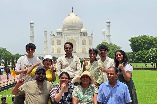 Private Agra Tour by Gatimaan Train visit Taj Mahal and Agra Fort from Delhi - The private guide and driver setup