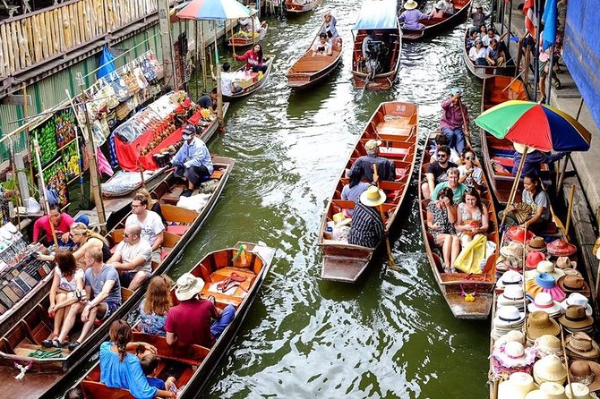 Private Amphawa & Maeklong Railway Market Day Tour with Fireflies - The train that cuts through Mae Klong Market
