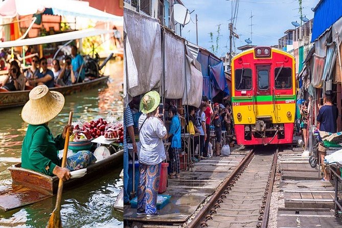 Private Amphawa & Maeklong Railway Market Day Tour with Fireflies - Wat Bang Kung and its Ayutthaya-era setting