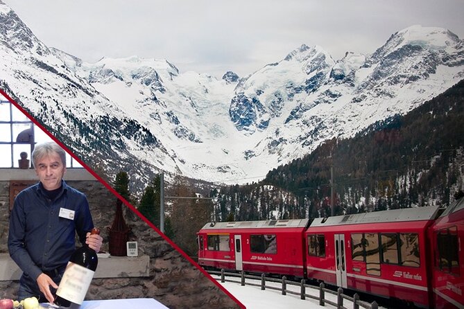 PRIVATE Bernina train, Sankt Moritz & Wines Guided tour from Lake Como or Milan - From Lake Como to the Bernina route