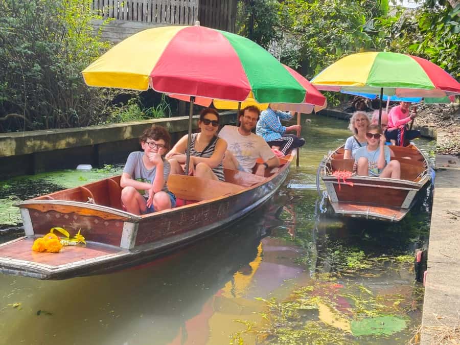 Private Floating & Train Market + DRAGON Temple + Thai Cafe - After the Rain Coffee & Gallery
