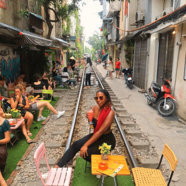 [Private] Hanoi Food Tour with Train Street - Walking through the Old Quarter between bites