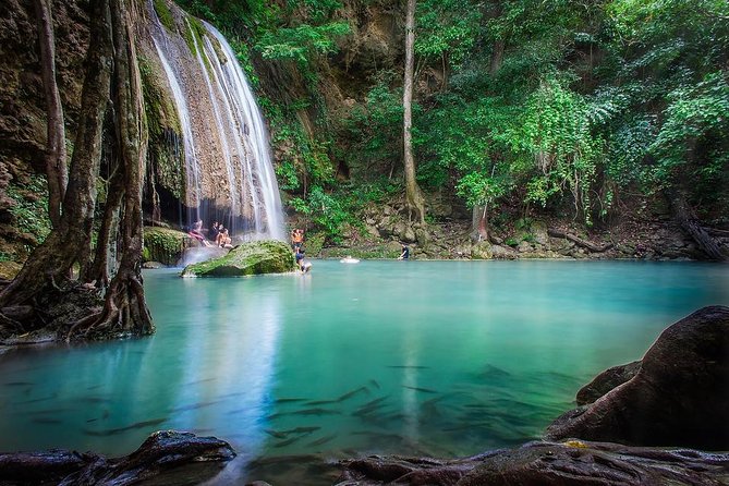Private Kanchanaburi Erawan Waterfall&Thai-Burma Death Railway Tour from Bangkok - JEATH War Museum and the Death Railway story