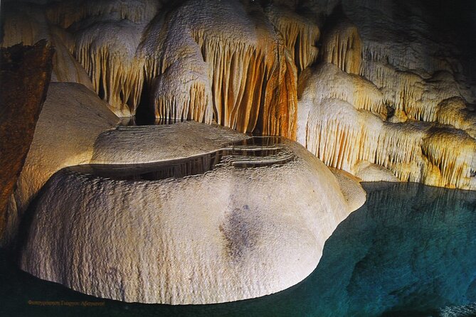 Private Tour Kalavrita, Cave lakes, Odontotos Railway from Patras - Mega Spileo Monastery built into the mountain