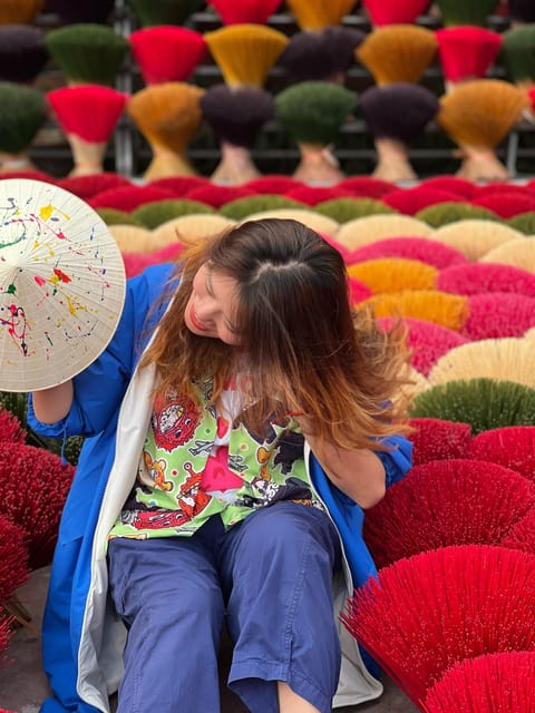 Quang Phu Cau Incense /Hat Village With Train Street 1/2 Day - Starting in Hanoi’s Old Quarter