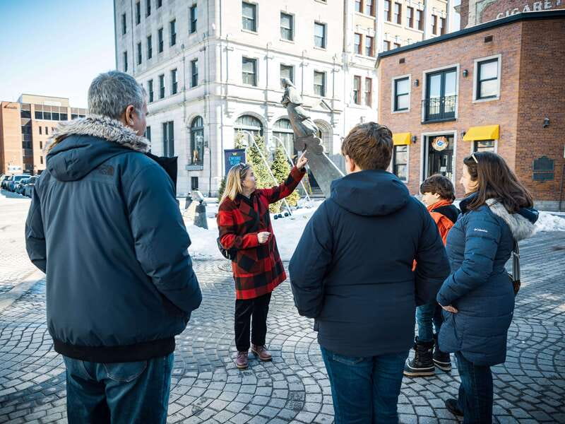Quebec City Private Walking Tour with Funicular Ride - The Quebec City Mural and the streets of Petit Champlain