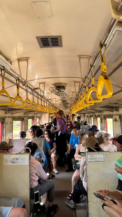 Railway to Waterway: Exploring Railway and Floating Market - The train that cuts through Maeklong Market