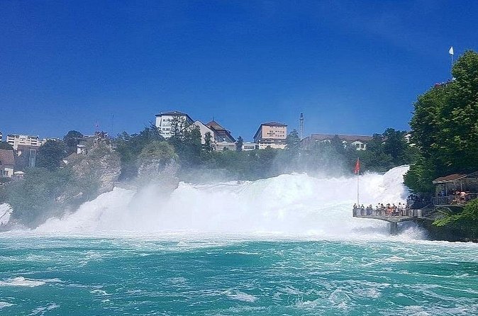 Rhine Falls Tour from Zurich by Train - The optional boats at Schlössli Wörth