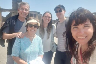 Rome to Pompeii Guided Tour with Wine & Lunch by High Speed Train