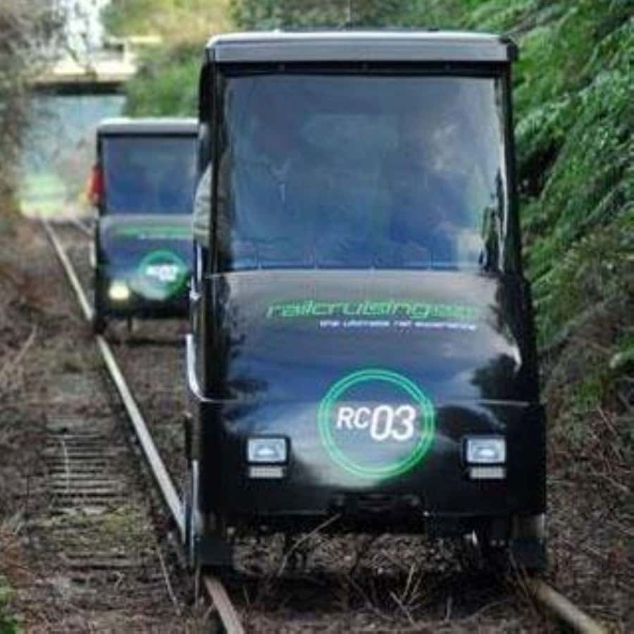 Rotorua Railcruising: Self-Drive Rail Car with Audio Guide - Driving the hybrid rail car at 20 km/h