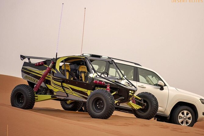 Sand Rail Dune Buggy Adventure with Sandboarding & Camel Riding - Sandboarding on the red dunes