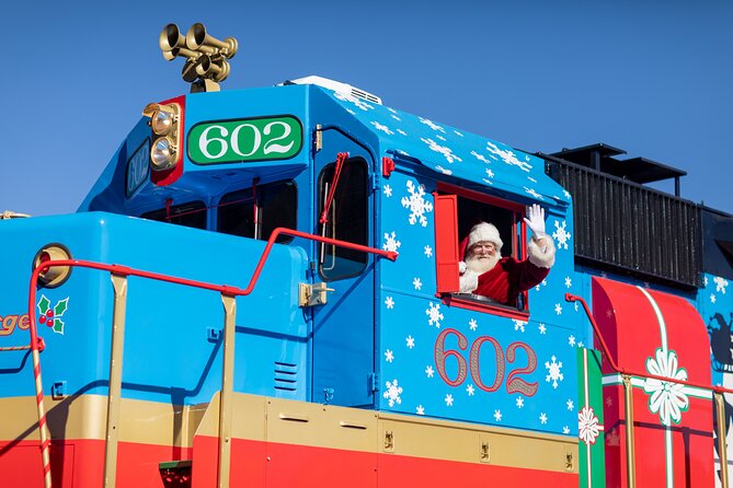 Santa Express Train - Open-air cars, food service, and comfort