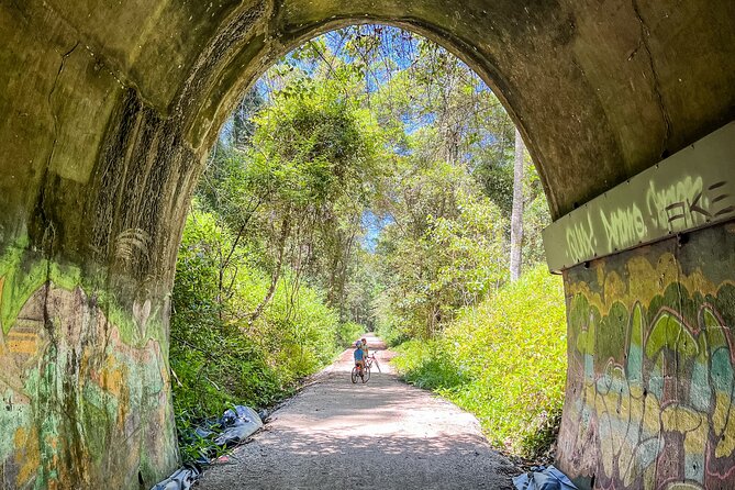 Self Guide E Bike Tour - Husk Distillery, Rainforest & Rail Trail - Leaving the rail trail for rainforest roads