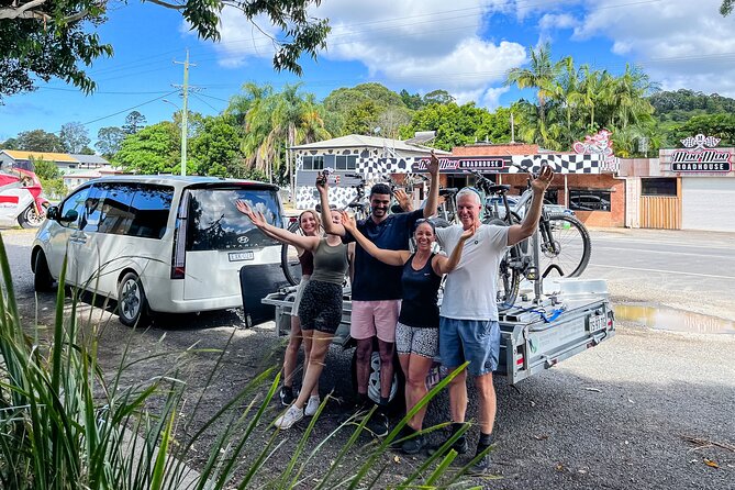 Self Guided E Bike Tour - Unicorn Falls, Rainforest & Rail Trail - Climbing toward Unicorn Falls