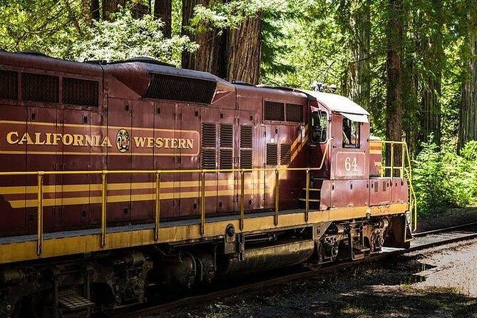 Skunk Train: Pudding Creek Express from Fort Bragg - The Return Ride to Fort Bragg