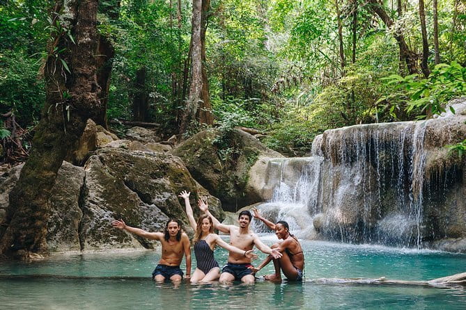 Small Group: Kanchanaburi Death Railway, Erawan Waterfall and Elephant - A long day with two very different sides of Kanchanaburi
