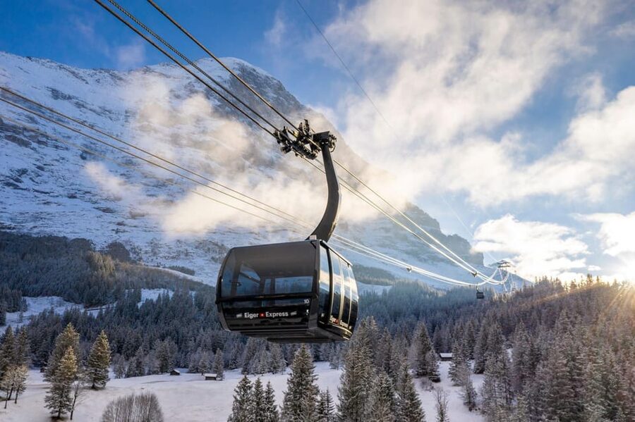 Spectacular ride to experience Jungfraujoch - Top of Europe - The Eiger Express gives the journey a modern lift