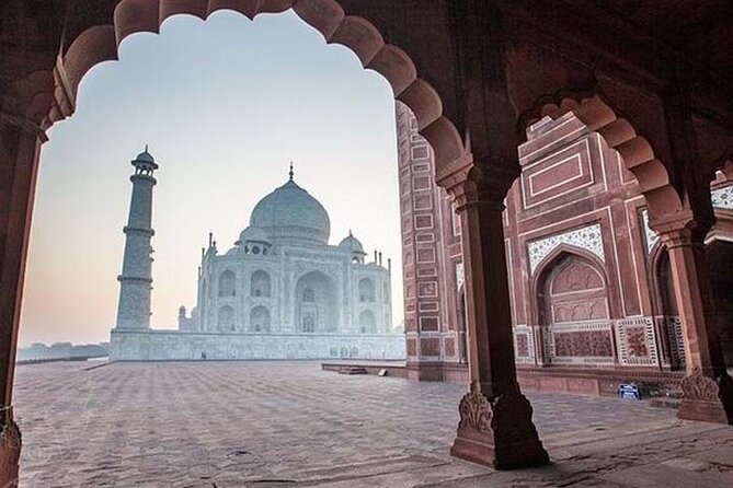 Taj Mahal & Agra Fort Tour from Delhi by Express Train - All Inclusive - Mehtab Bagh and the view across the river