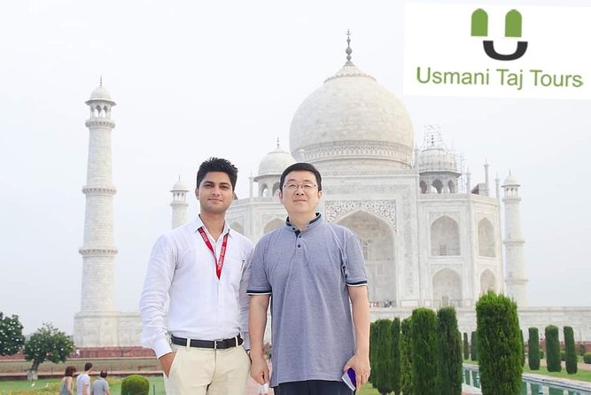 Taj Mahal Day Tour from Delhi by Superfast Train - TOP RATED TOUR - Mehtab Bagh and the rear view of the Taj