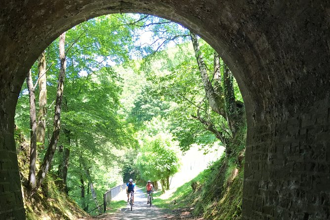 The Train Track Trail Mountain Bike Ride - Private experience - Leaving San Sebastián for Leiza