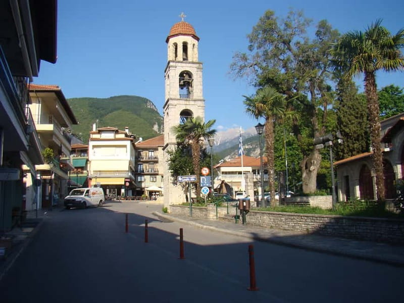 Thessaloniki: Mount Olympus and Dion Day Trip by Train - Litochoro at the foot of Mount Olympus